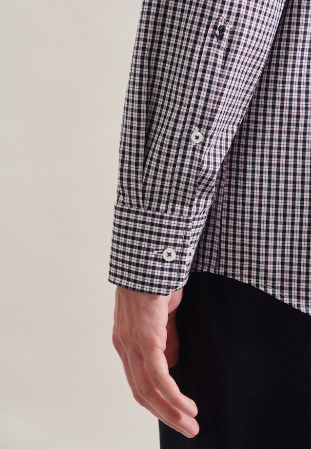 Regular Business Hemd Karo in Dunkelblau |  Seidensticker Onlineshop