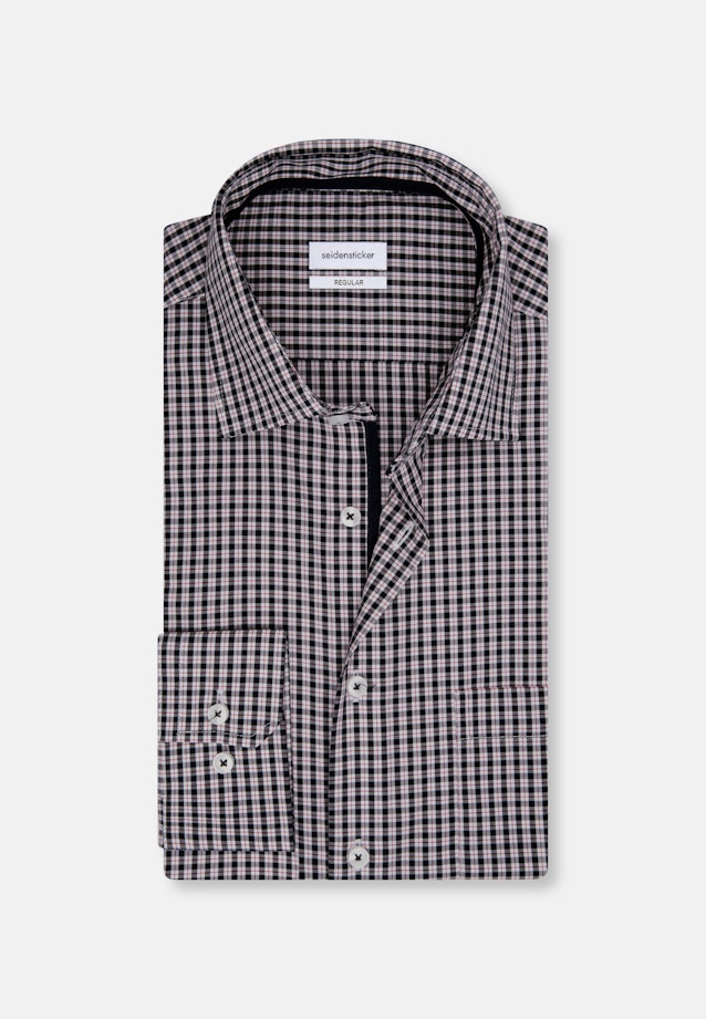 Regular Business Hemd Karo in Dunkelblau |  Seidensticker Onlineshop