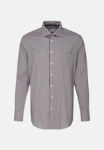 Regular Business Hemd Karo in Dunkelblau |  Seidensticker Onlineshop