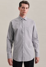 Regular Business shirt Check in Grey |  Seidensticker Onlineshop