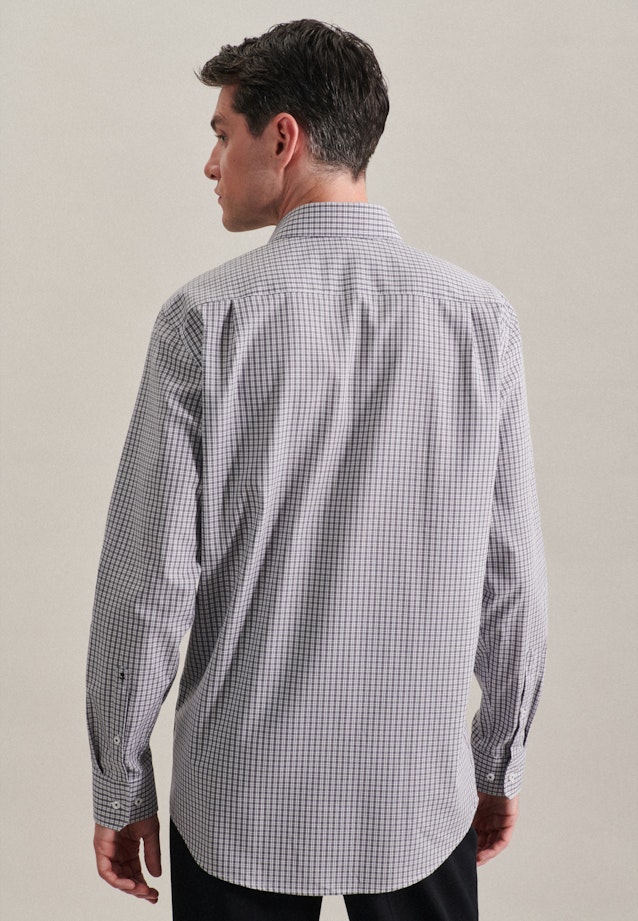 Regular Business shirt Check in Grey |  Seidensticker Onlineshop