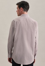 Regular Business shirt Check in Brown |  Seidensticker Onlineshop