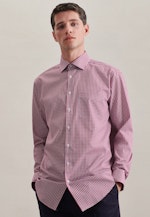 Regular Business Hemd Karo in Rosa/Pink |  Seidensticker Onlineshop