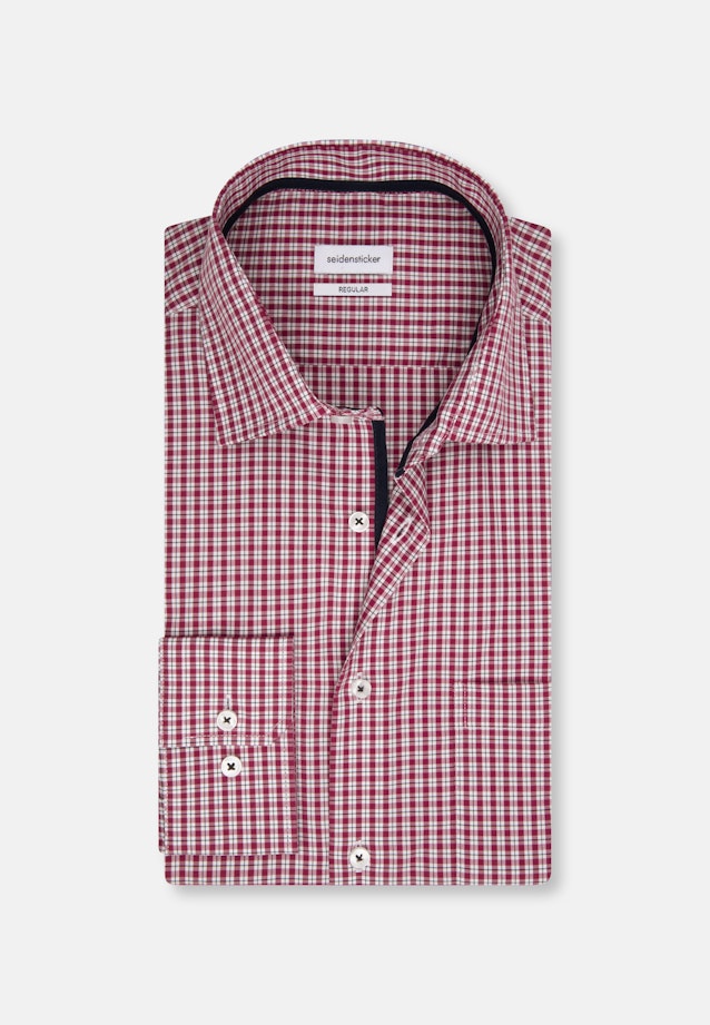 Regular Business Hemd Karo in Rosa/Pink |  Seidensticker Onlineshop