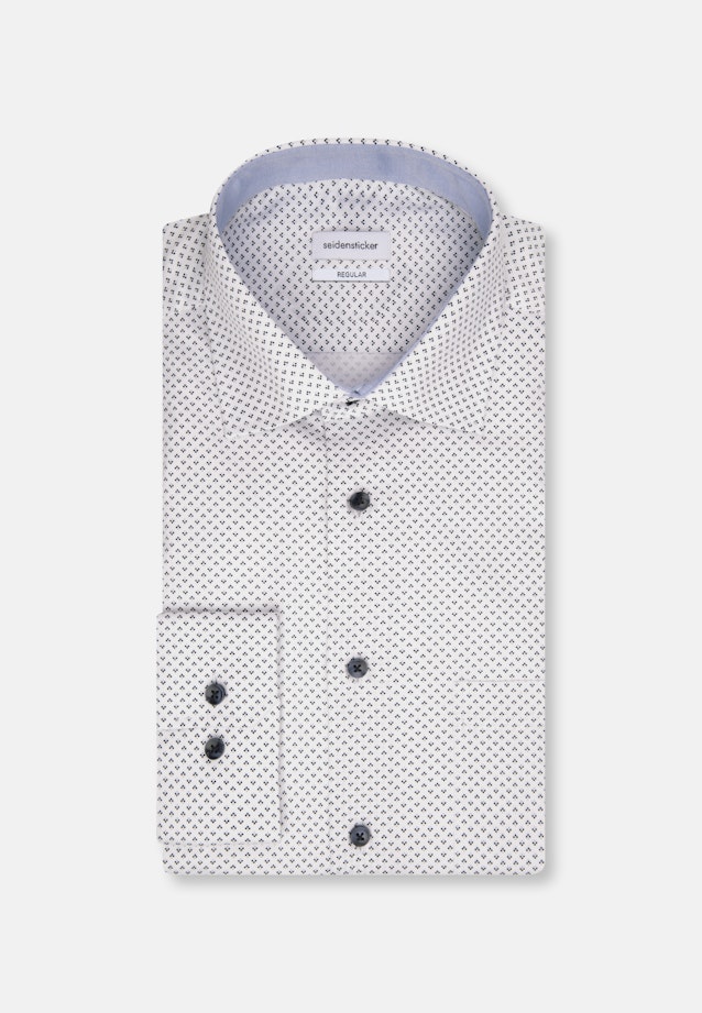 Regular Chemise d'affaires Imprimé in Bleu Foncé |  Seidensticker Onlineshop