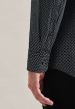 Regular Business Hemd Druck in Schwarz |  Seidensticker Onlineshop