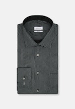 Regular Business Hemd Druck in Schwarz |  Seidensticker Onlineshop