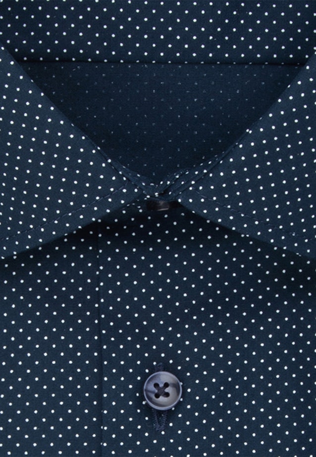 X-Slim Business Hemd Punkte in Dunkelblau |  Seidensticker Onlineshop