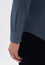 X-Slim Business Hemd Punkte in Dunkelblau |  Seidensticker Onlineshop
