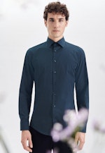 X-Slim Business Hemd Punkte in Dunkelblau |  Seidensticker Onlineshop