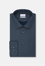 X-Slim Business Hemd Punkte in Dunkelblau |  Seidensticker Onlineshop