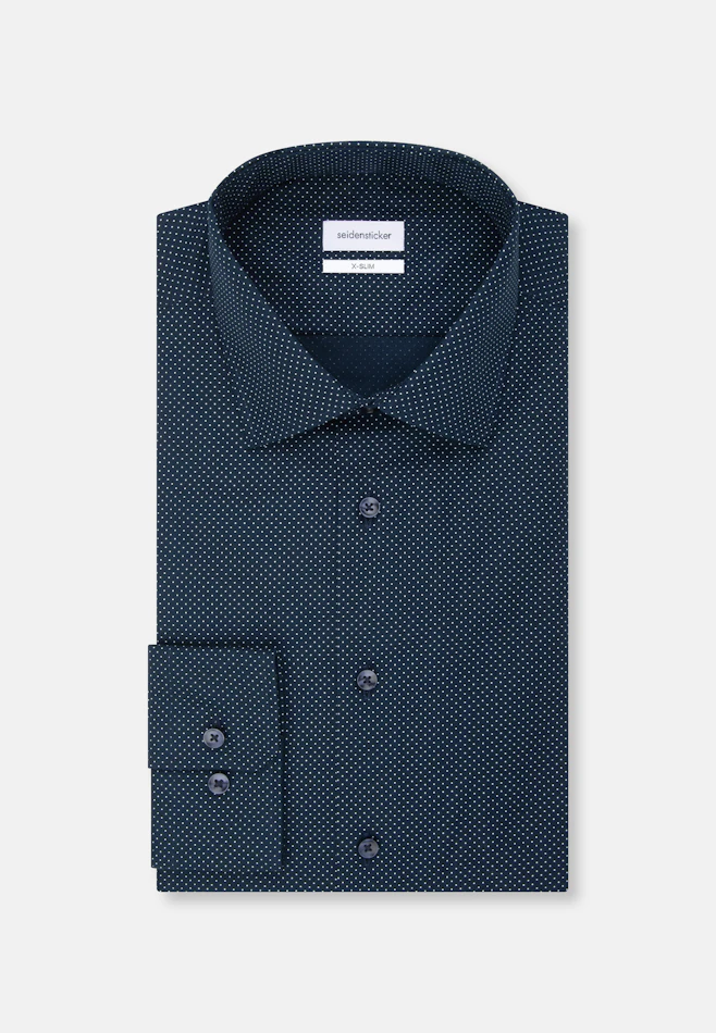 X-Slim Business shirt Points in Dark Blue | Seidensticker online shop