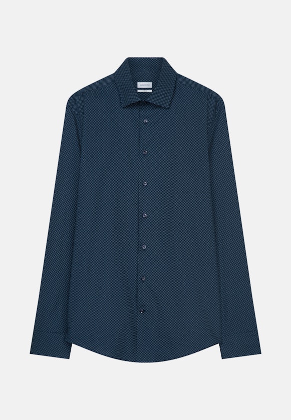 X-Slim Business Hemd Punkte in Dunkelblau |  Seidensticker Onlineshop