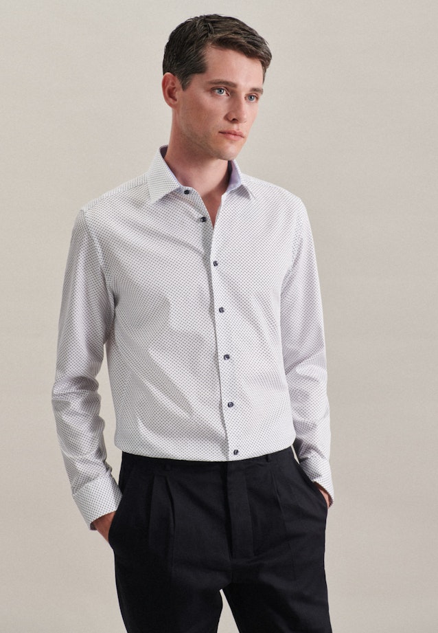 Slim Chemise d'affaires Imprimé in Bleu Foncé |  Seidensticker Onlineshop