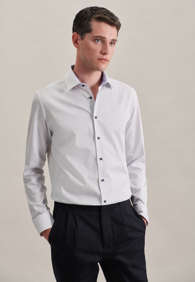 Slim Chemise d'affaires Imprimé in Bleu Foncé |  Seidensticker Onlineshop