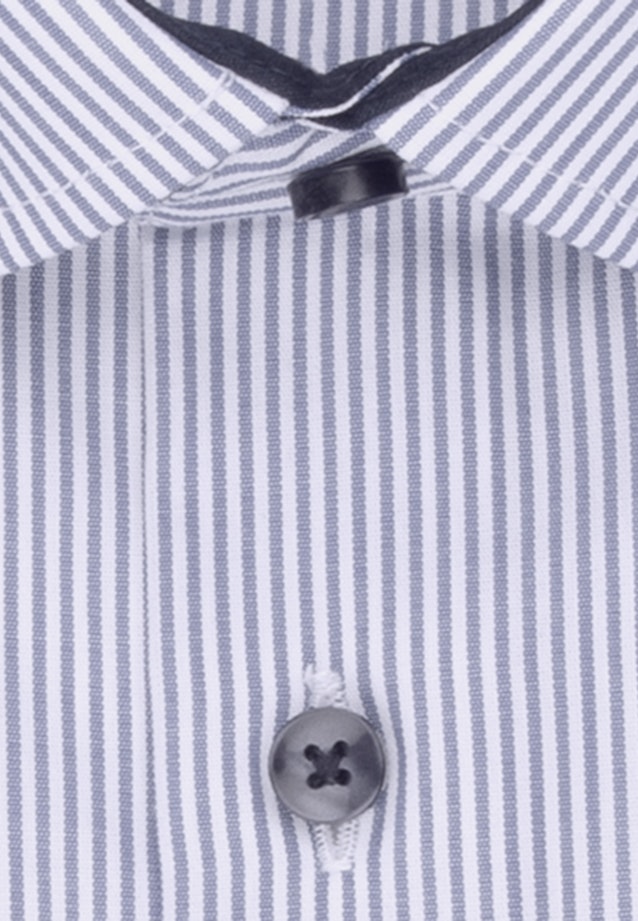 Slim Business Hemd Streifen in Mittelblau |  Seidensticker Onlineshop