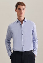 Slim Business Hemd Streifen in Mittelblau |  Seidensticker Onlineshop