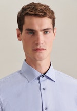 Slim Business Hemd Streifen in Mittelblau |  Seidensticker Onlineshop