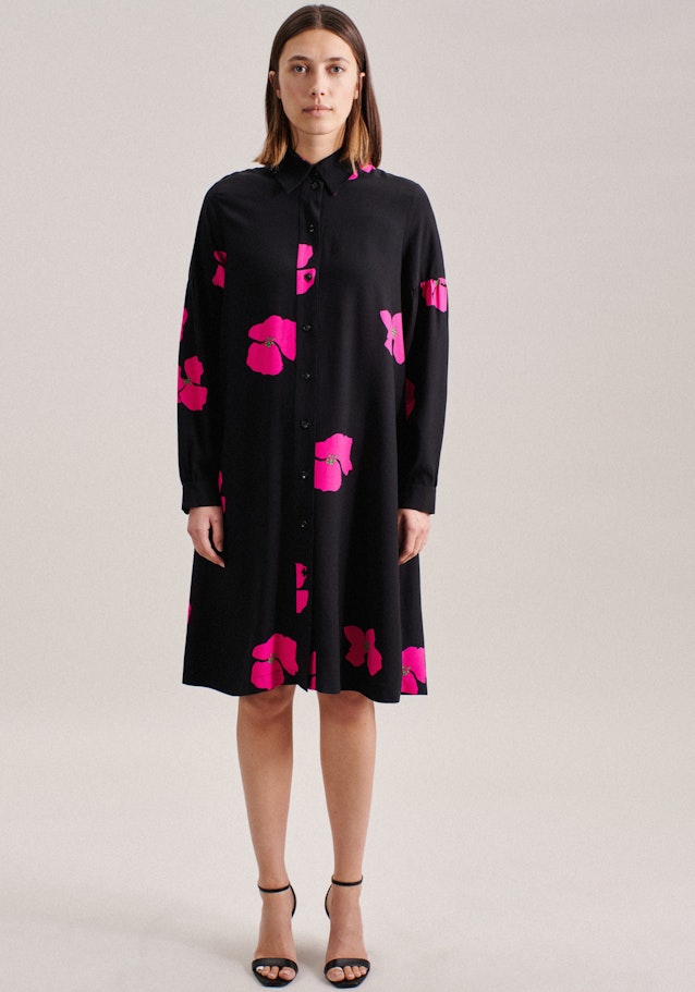 Kragen Kleid Oversized in Schwarz | Seidensticker Onlineshop