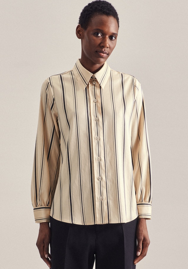 Long sleeve Twill Shirt Blouse in Ecru | Seidensticker Onlineshop