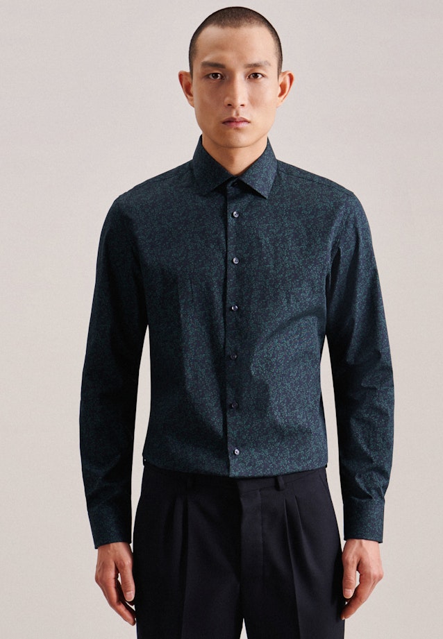 Slim Chemise d'affaires Imprimé in Vert |  Seidensticker Onlineshop