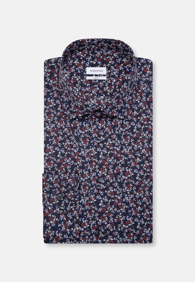 Slim Business Hemd Druck in Rot |  Seidensticker Onlineshop