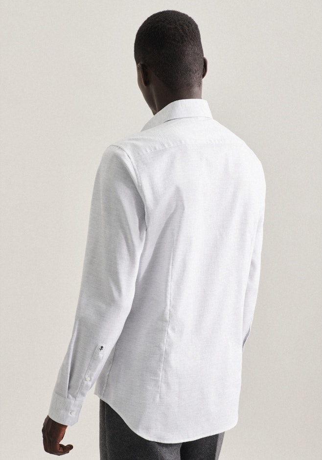 Slim Chemise d'affaires Uni dans Gris | Boutique en ligne Seidensticker