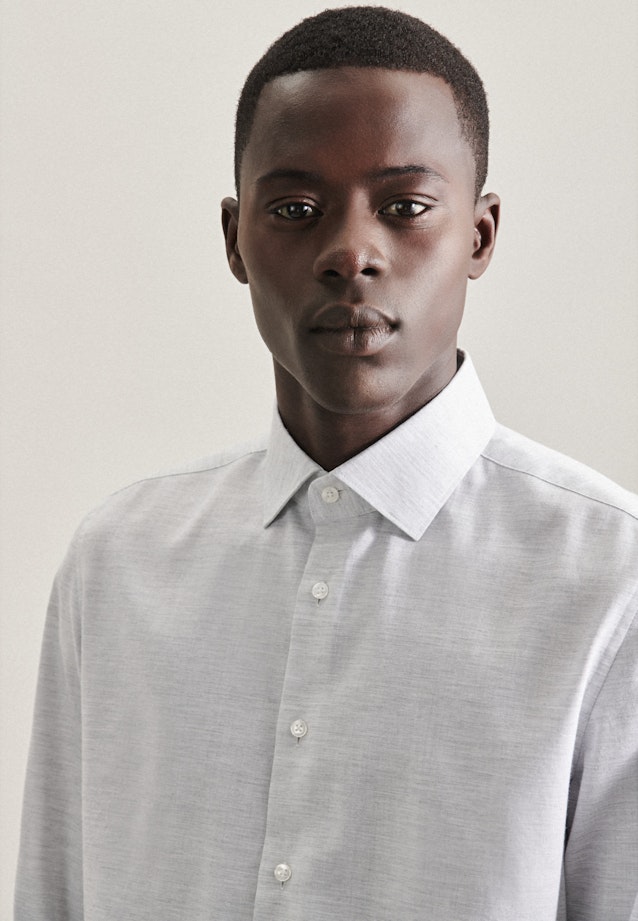 Slim Business Hemd Uni in Grau |  Seidensticker Onlineshop