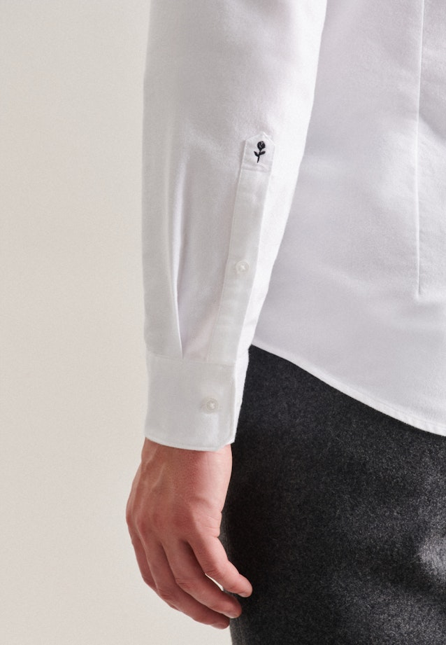 Business Shirt in Slim with Button-Down-Collar in White |  Seidensticker Onlineshop