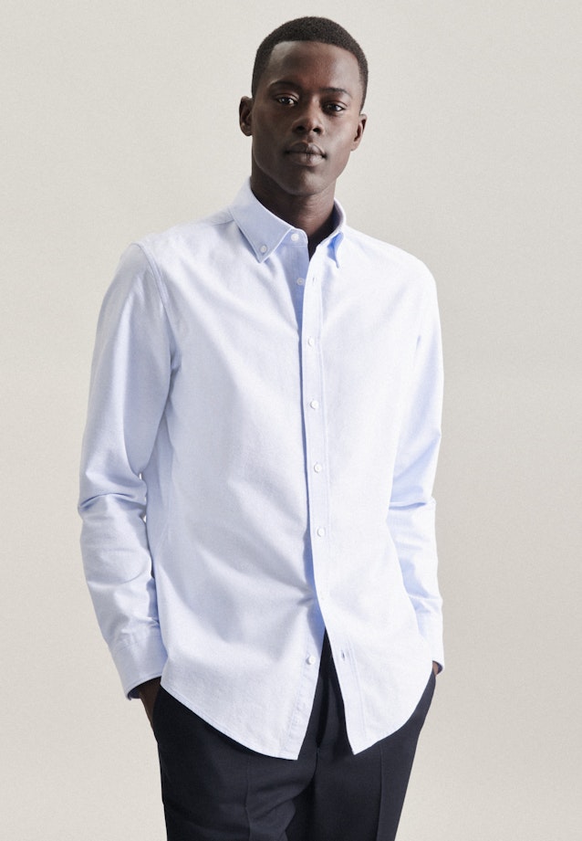 Slim Chemise d'affaires Uni in Bleu Clair |  Seidensticker Onlineshop