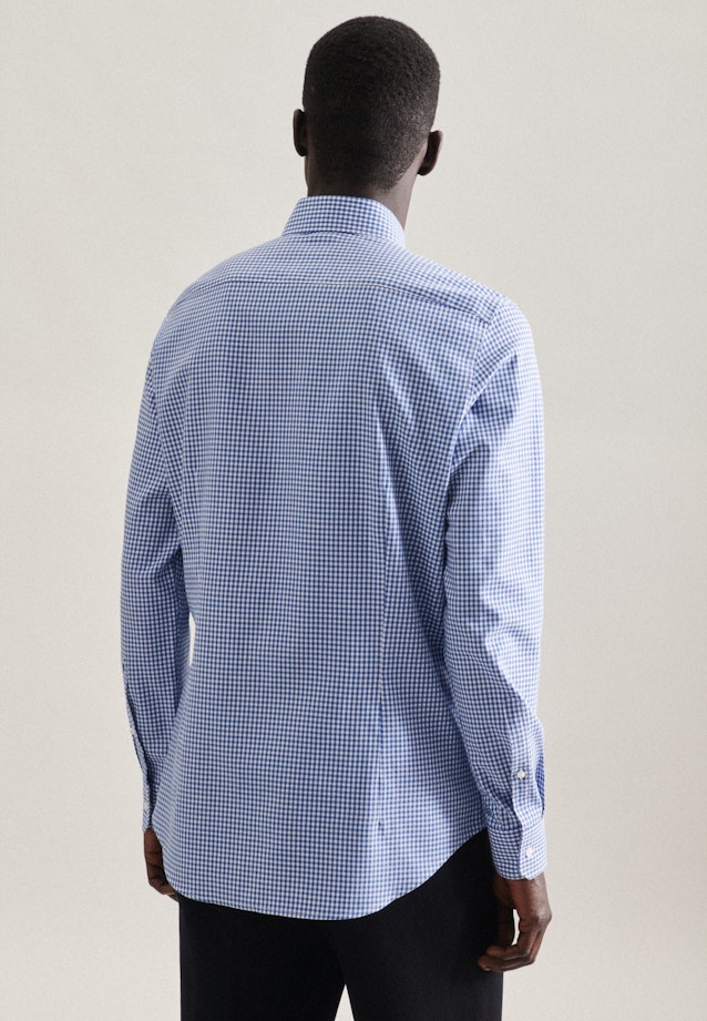 Slim Business Hemd Karo in Hellblau |  Seidensticker Onlineshop