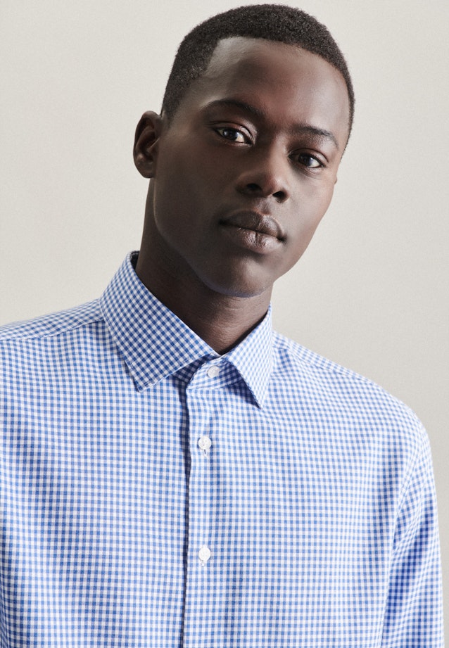 Slim Business Hemd Karo in Hellblau |  Seidensticker Onlineshop