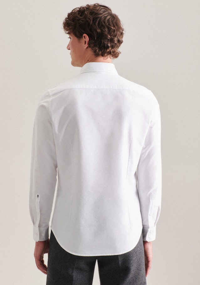 Business overhemd in Shaped with Button-Down-Kraag in Wit |  Seidensticker Onlineshop