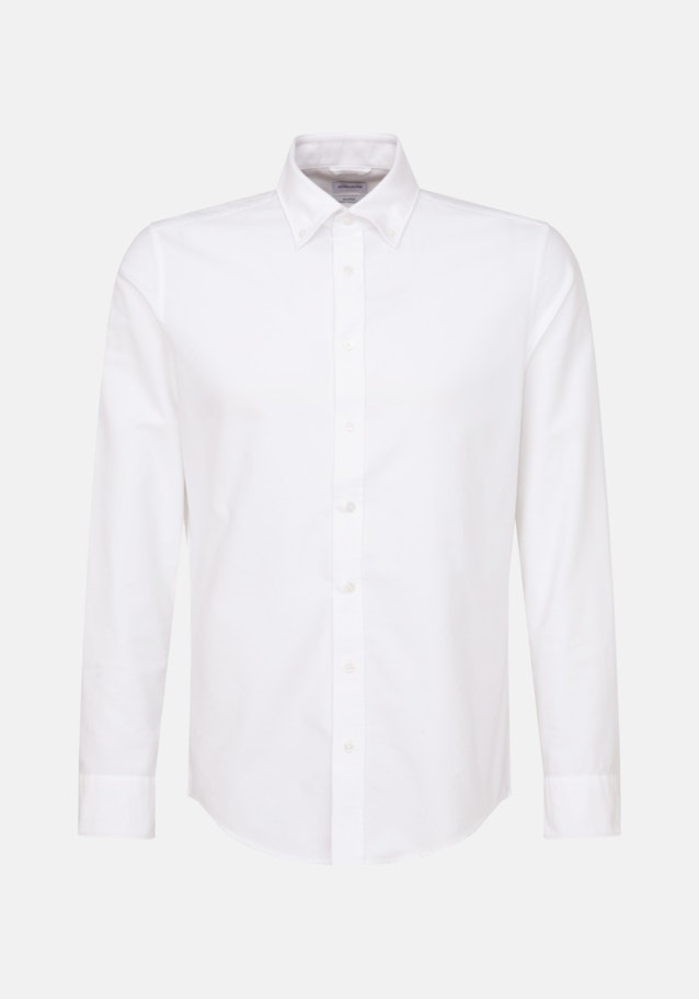 Business overhemd in Shaped with Button-Down-Kraag in Wit |  Seidensticker Onlineshop