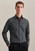 X-Slim Business Hemd Druck in Schwarz |  Seidensticker Onlineshop