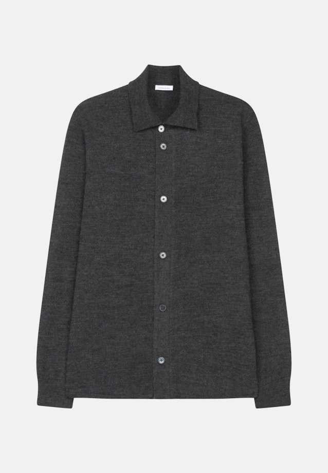 Collar Knit Jacket in Grey |  Seidensticker Onlineshop