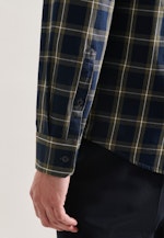 Regular Chemise décontractée carreaux in Bleu Foncé |  Seidensticker Onlineshop