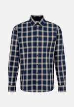 Regular Chemise décontractée carreaux in Bleu Foncé |  Seidensticker Onlineshop