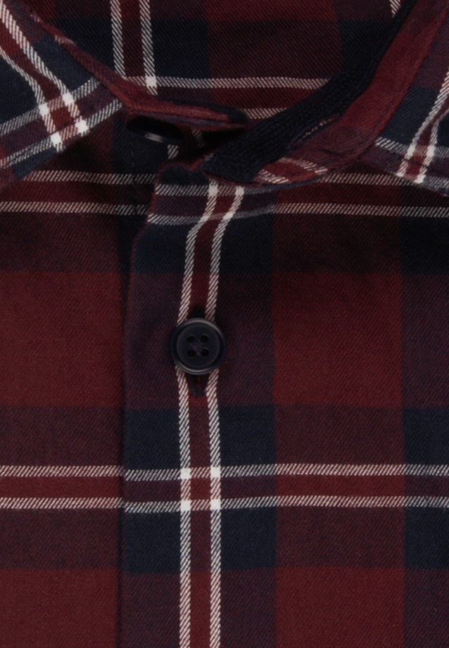 Casual Shirt in Regular with Kentkraag in Rood |  Seidensticker Onlineshop