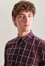 Regular Chemise décontractée carreaux in Rouge |  Seidensticker Onlineshop