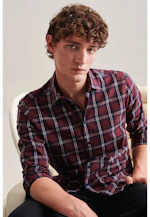 Regular Chemise décontractée carreaux in Rouge |  Seidensticker Onlineshop