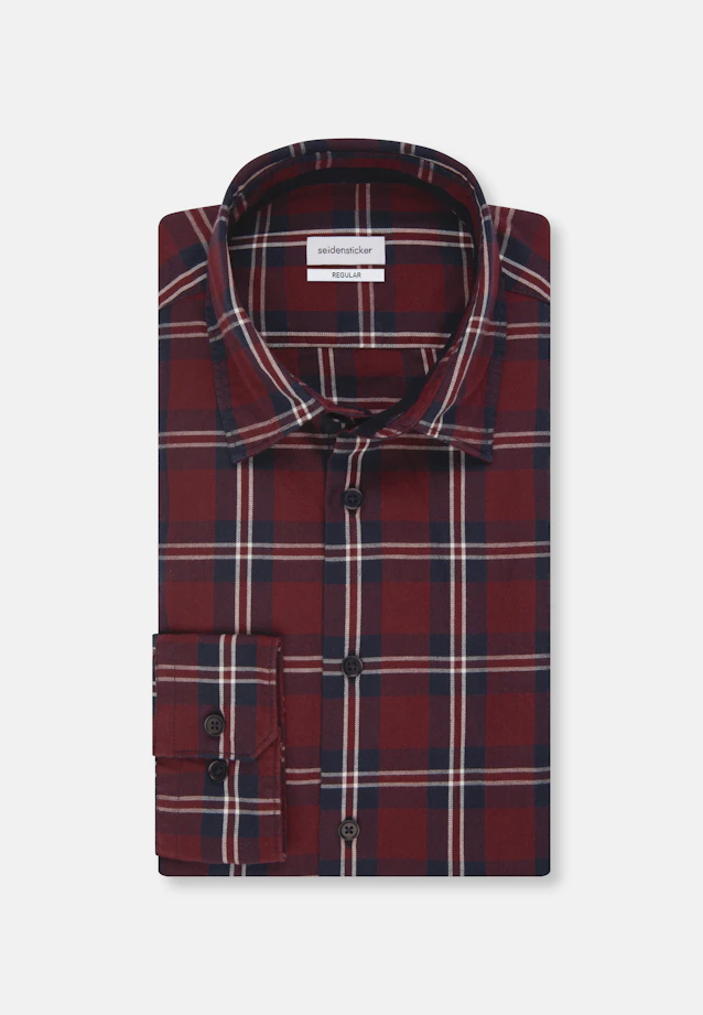 Regular Chemise décontractée carreaux in Rouge |  Seidensticker Onlineshop