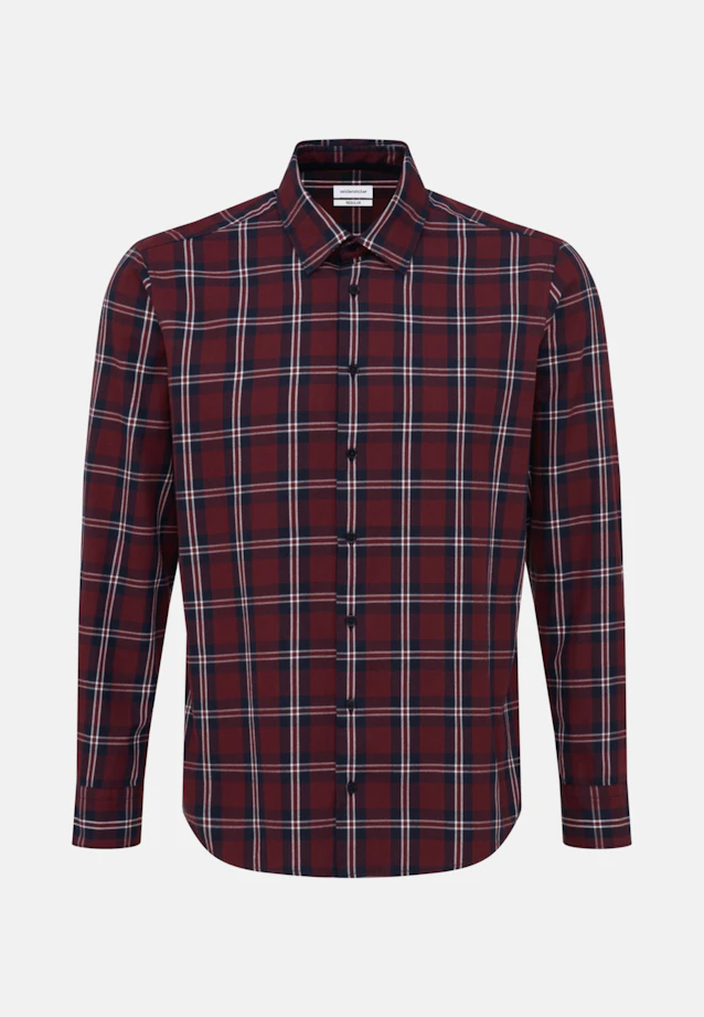 Regular Chemise décontractée carreaux in Rouge |  Seidensticker Onlineshop