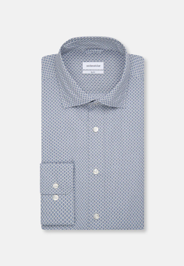 Slim Business Hemd Druck in Hellblau |  Seidensticker Onlineshop