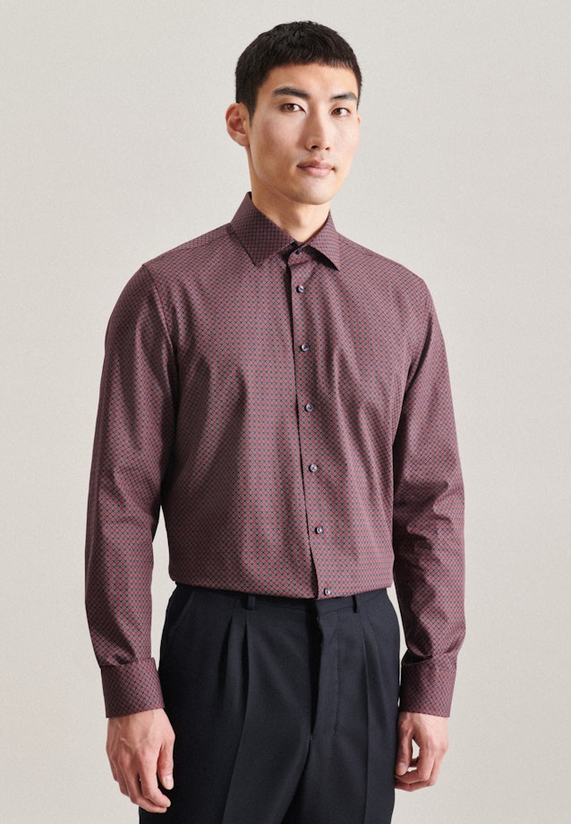 Chemise Business Shaped Col Kent manches extra-longues in Rouge |  Seidensticker Onlineshop
