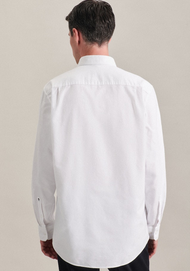 Chemise Business Regular Oxford Col Boutonné in Blanc |  Seidensticker Onlineshop