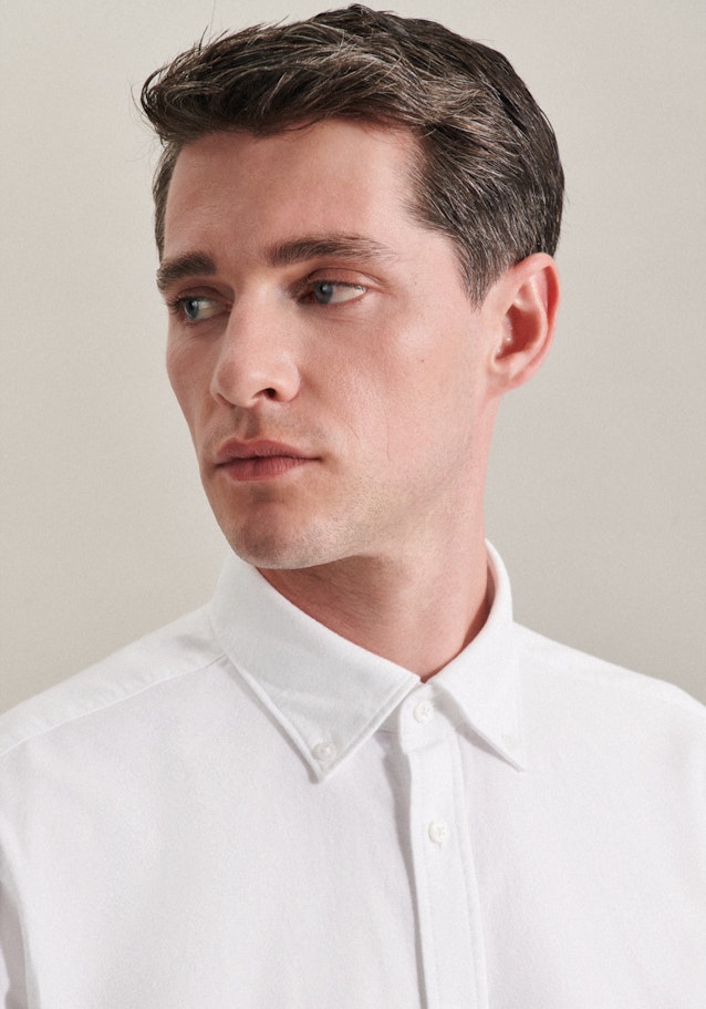 Business Shirt in Regular with Button-Down-Collar in White |  Seidensticker Onlineshop