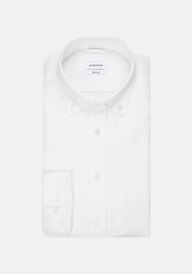 Chemise Business Regular Oxford Col Boutonné in Blanc |  Seidensticker Onlineshop