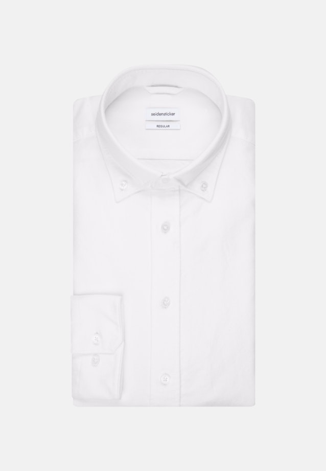 Oxford Business Hemd in Regular mit Button-Down-Kragen in Weiß |  Seidensticker Onlineshop