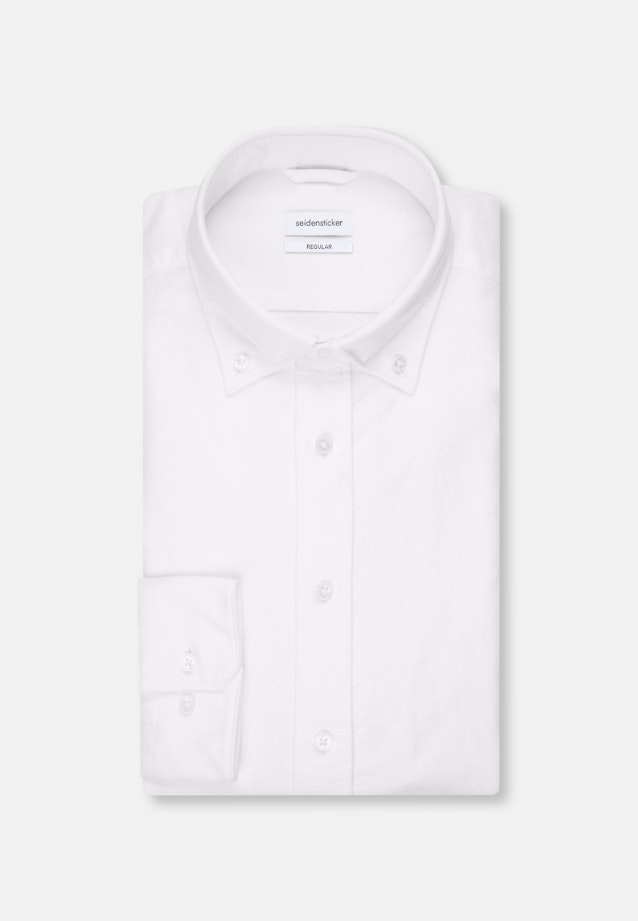 Regular Chemise d'affaires Uni in Blanc |  Seidensticker Onlineshop